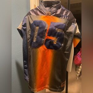 FUBU Orange and Navy Athletic Jersey Patch